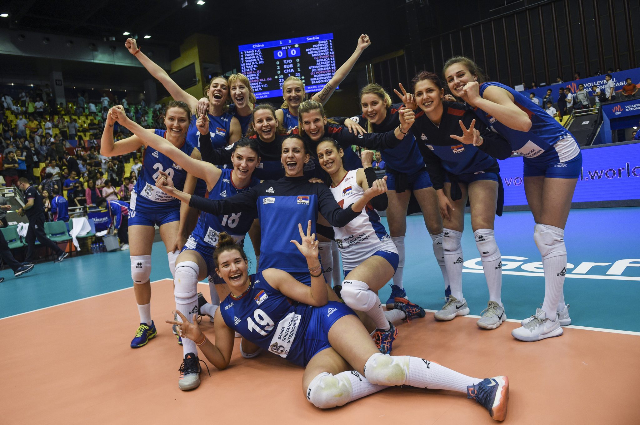 Serbia's Women National Team wins Macao pool of Volleyball Nations