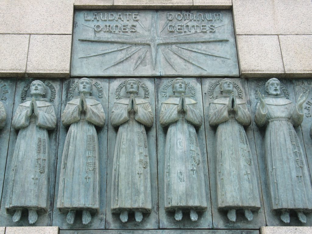 The Twenty-Six Martyrs Monument on Nishizaka Hill in Nagasaki