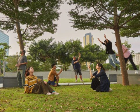 Representatives of local theatre companies create a scene in our grand photo shoot