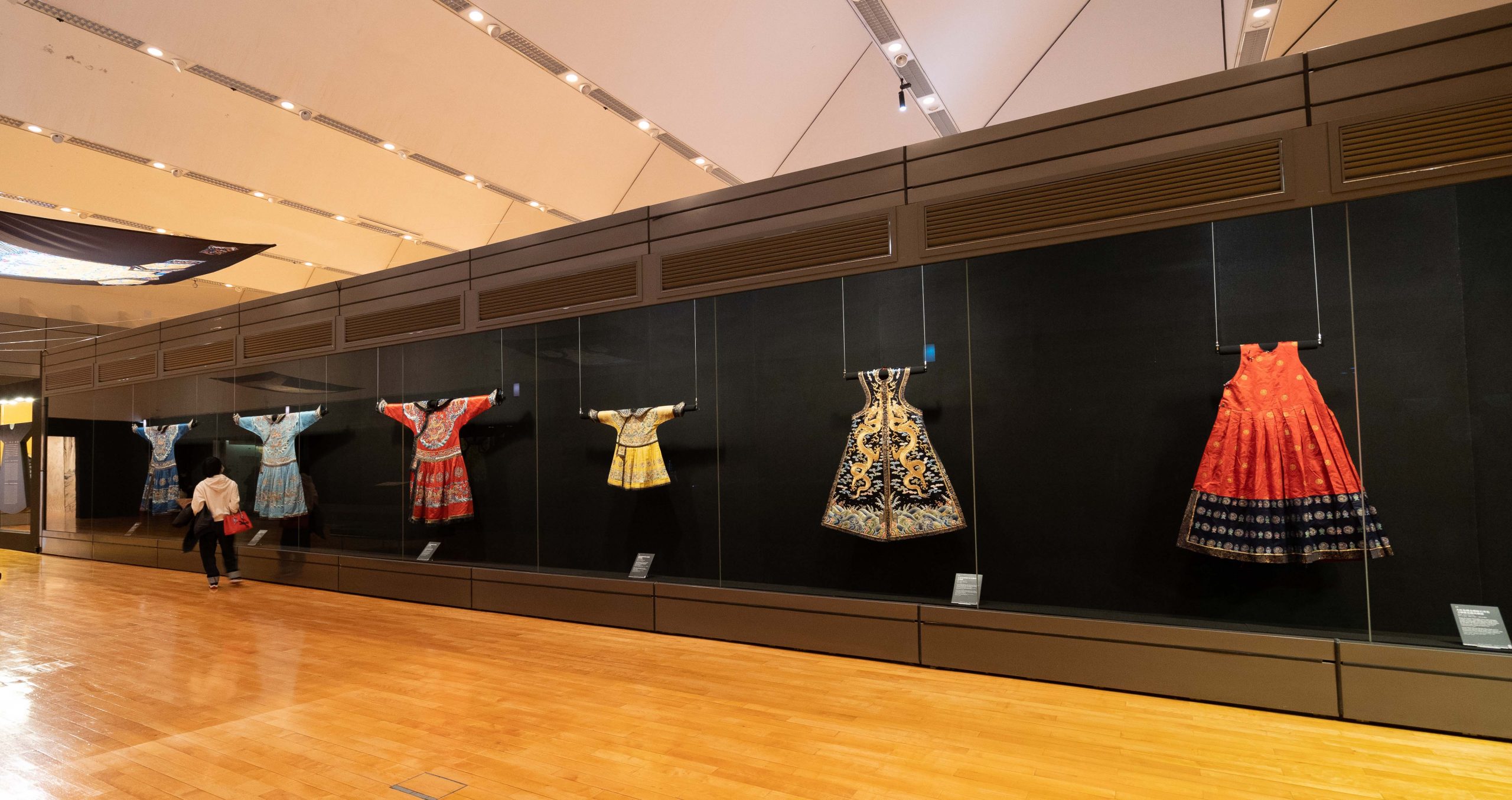 An assortment of robes at the exhibition