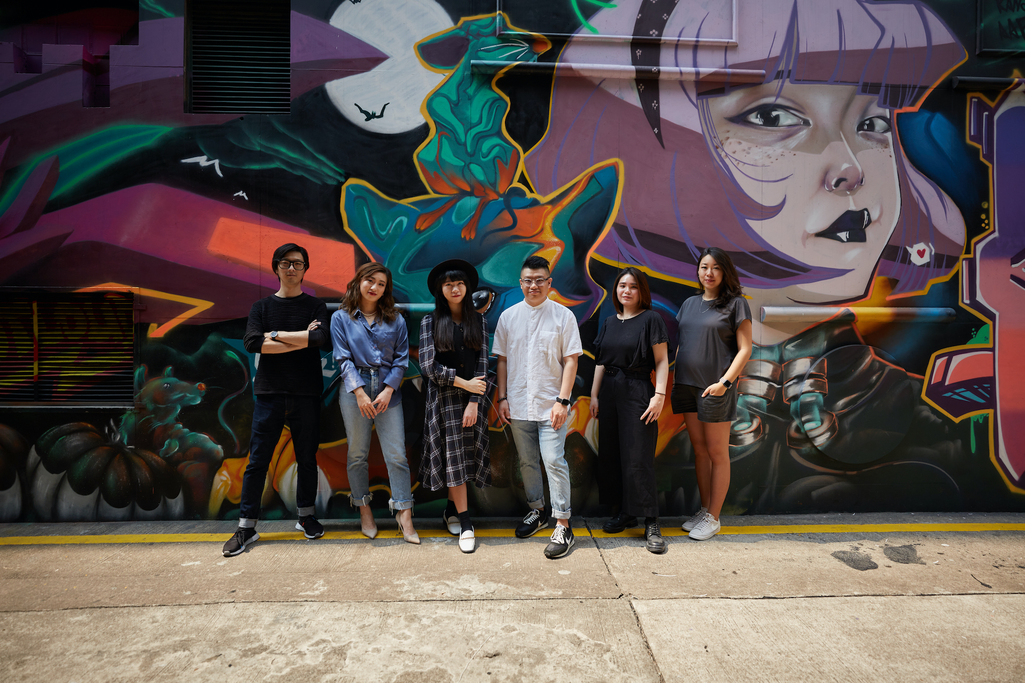 Raymond Nogueira, Vivian Lu, Tramy Lui, Au Chon Hin, Widy Leong, Josephine Lam (from left)