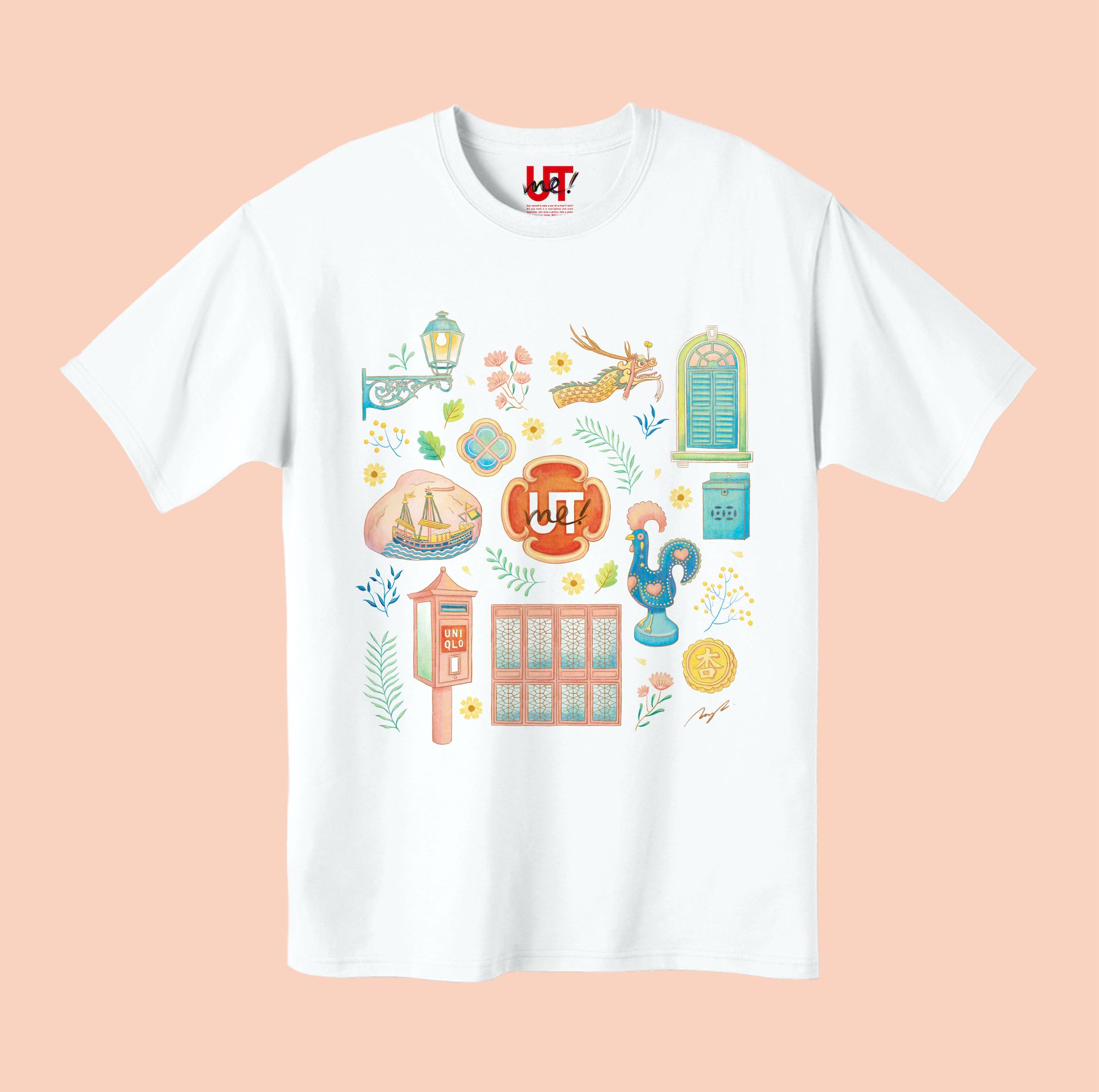 T-shirt design for UNIQLO UTme by Tramy Lui, Tick Design