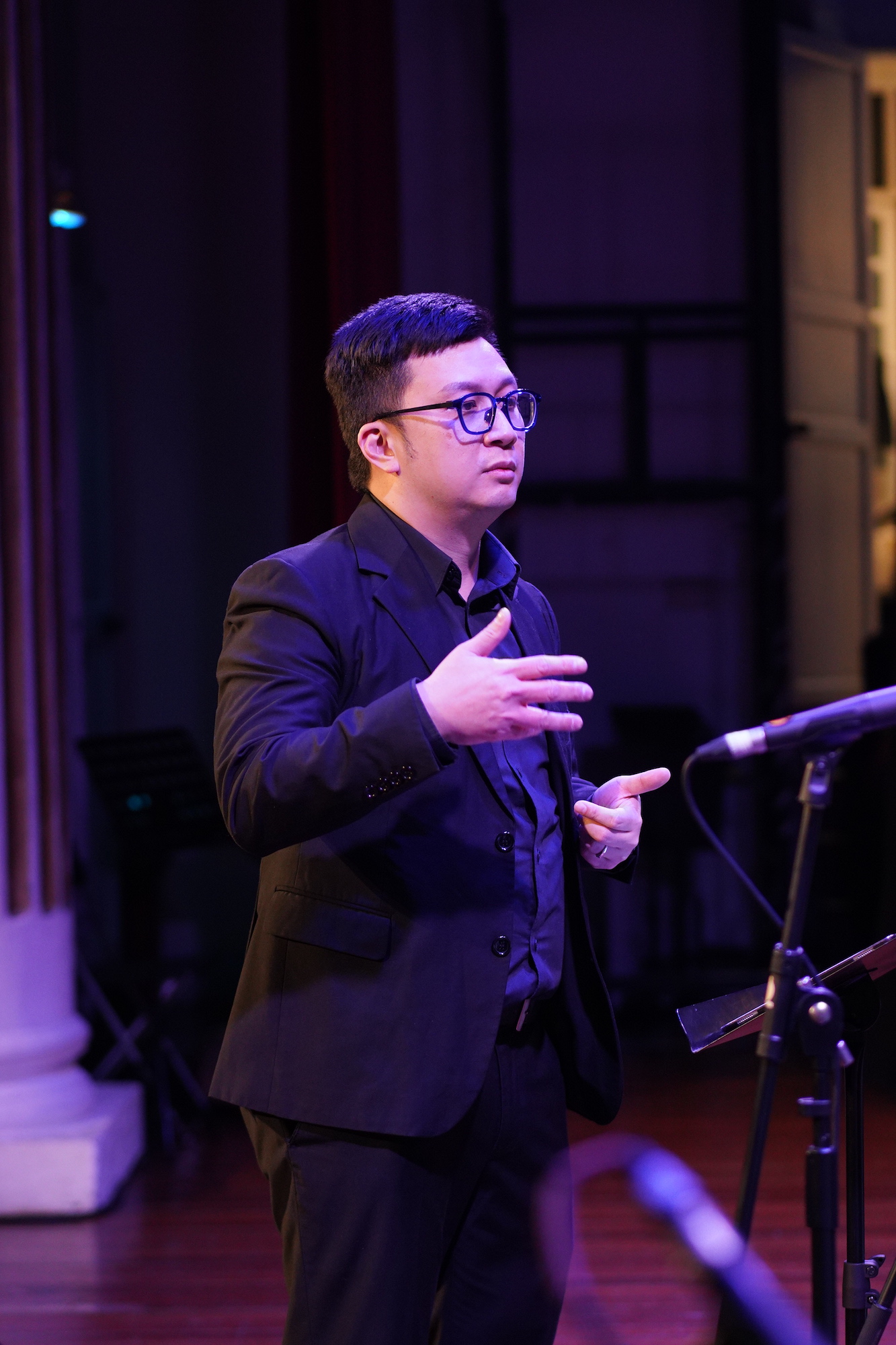 Mars Lei, the president of Macau Jazz Promotion Association