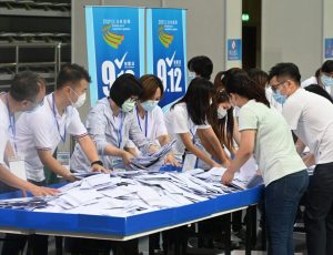 MM66_02_01 Polling staff opened ballot boxes to begin tallying the results of the Seventh Legislative Assembly