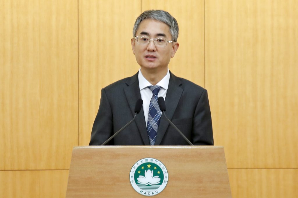 Secretary for Administration and Justice Cheong Weng Chon