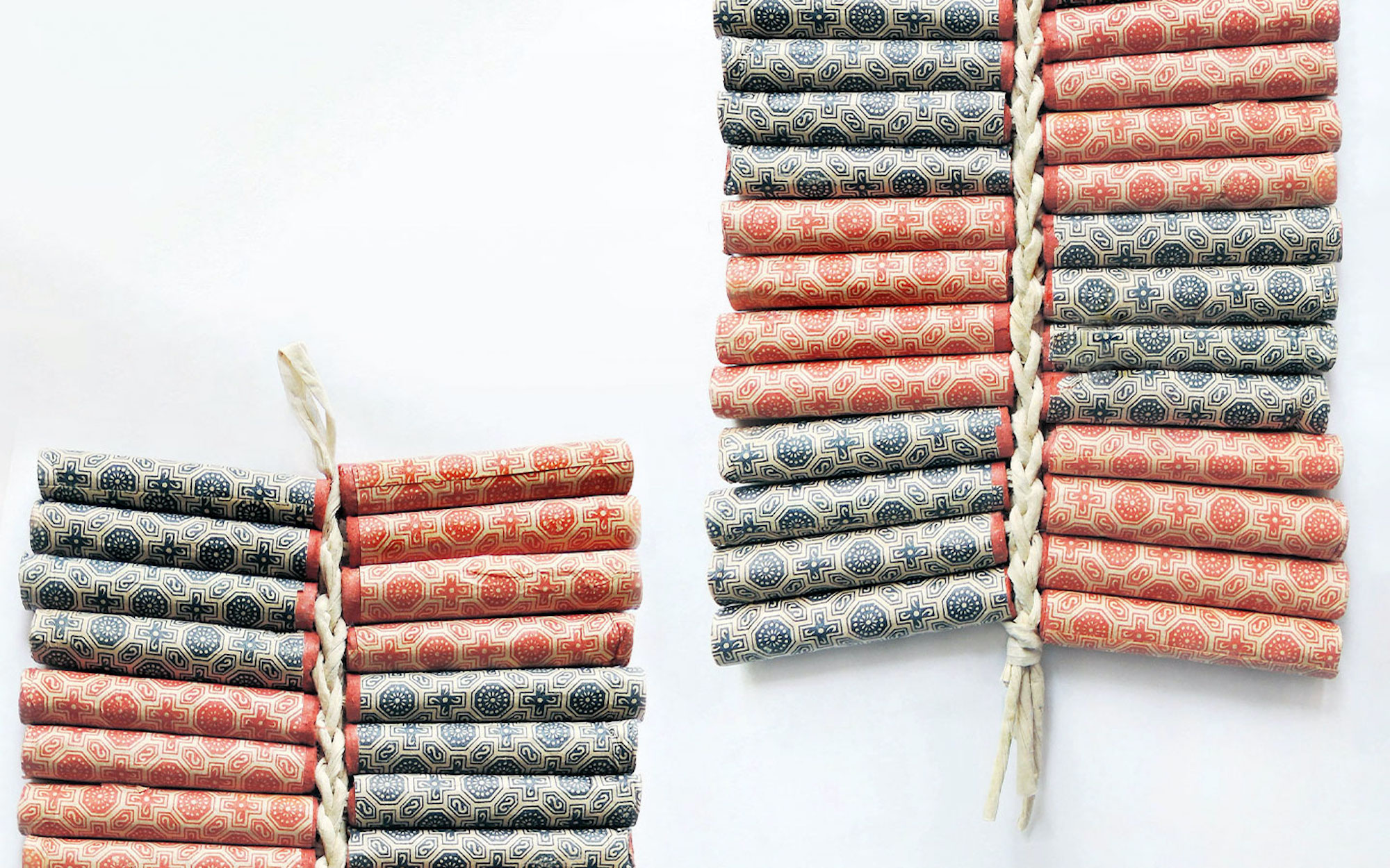 A string of braided firecrackers