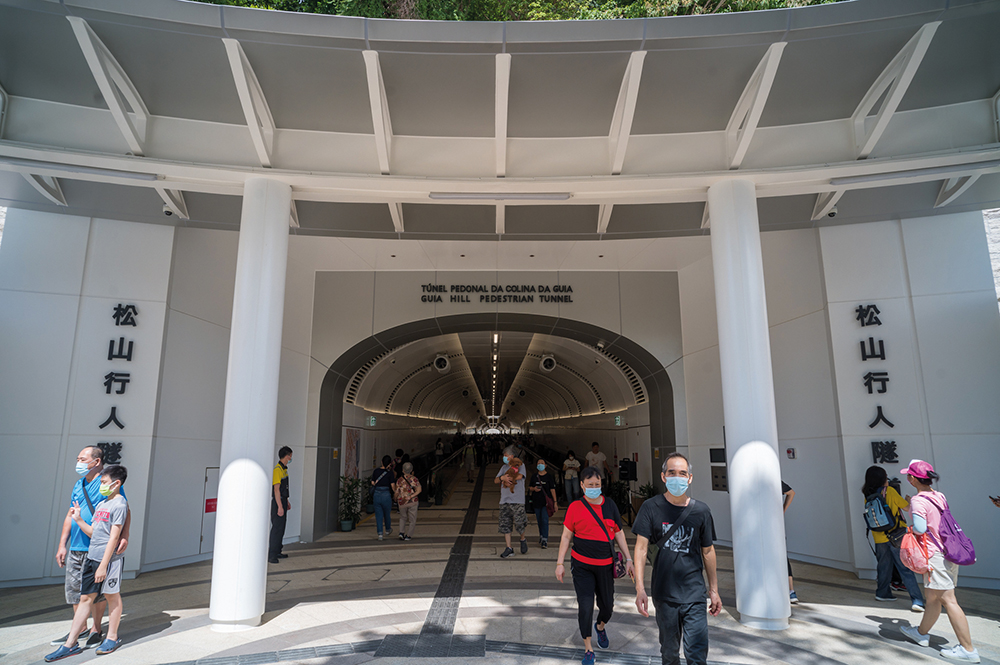 Its elegant and inviting design has made Guia Hill Pedestrian Tunnel popular with young and old alike