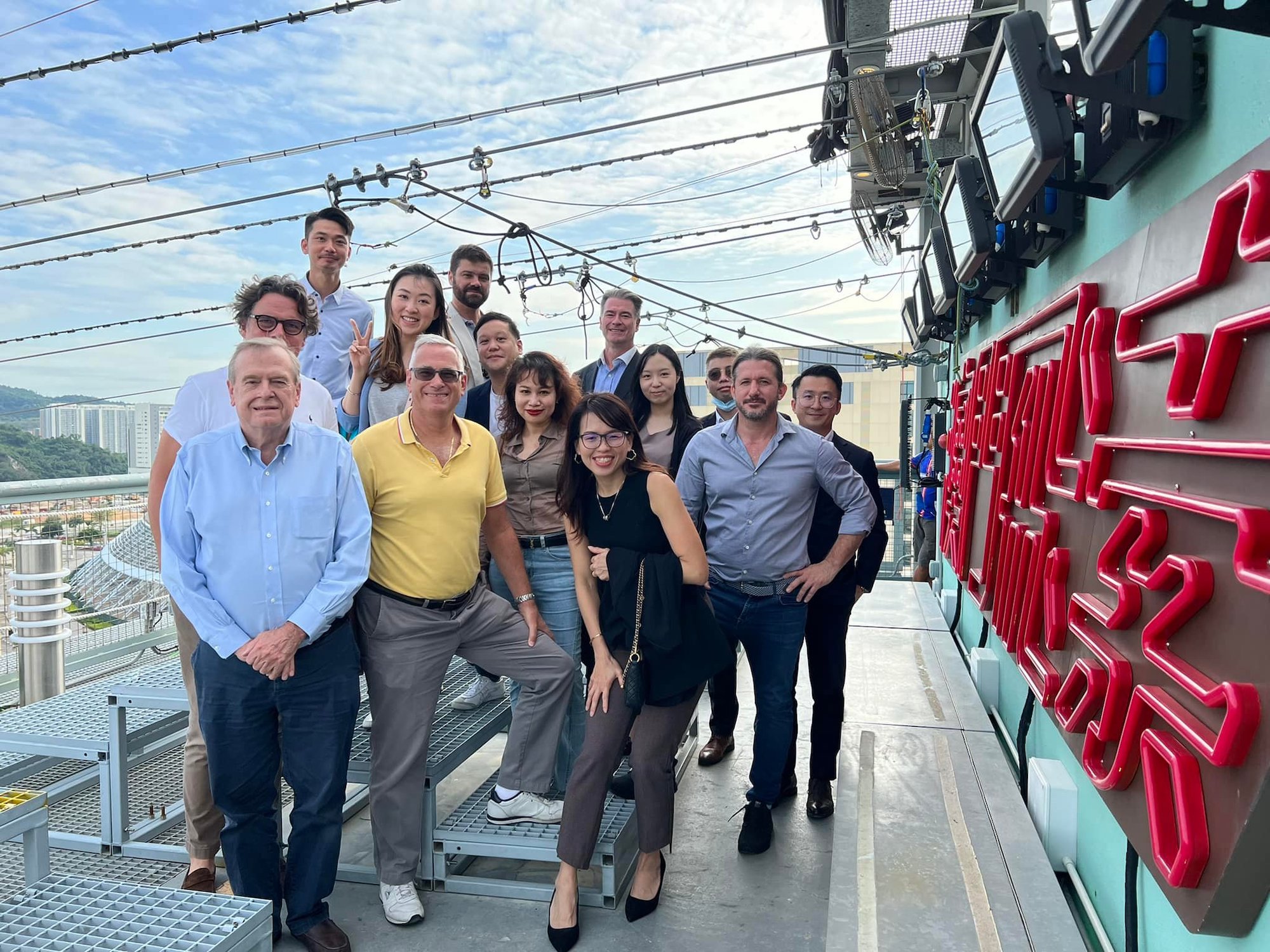 BritCham members enjoyed a site visit to the world’s first immersive zipline attraction, ZIPCITY Macau