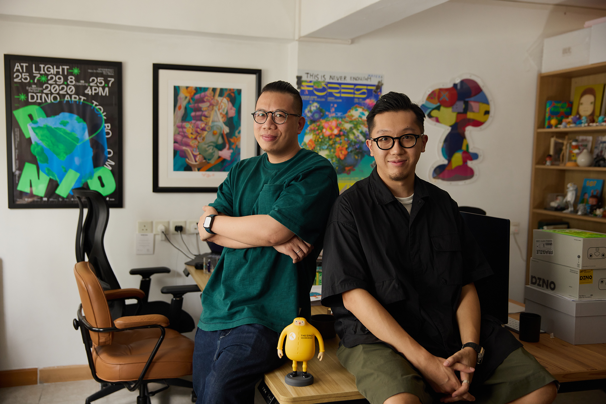 Siomeng Chan (left) and Kay Tung, co-founders of 50% Toy