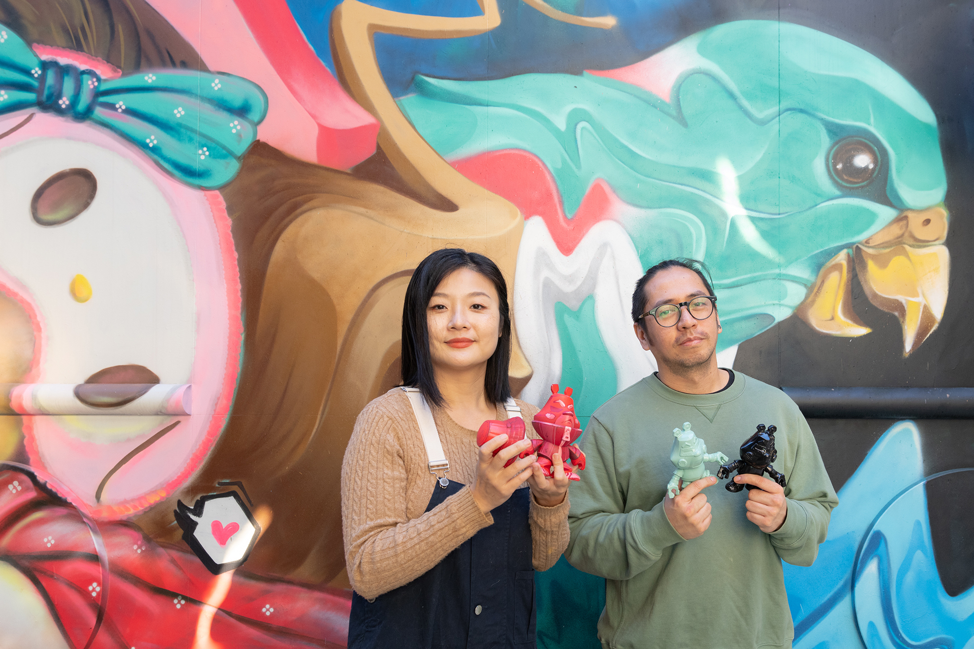 The co-founders of Nativo, Anny Chong (left) and Felipe Wong, have also contributed stunning murals to the city under the alias AAFK