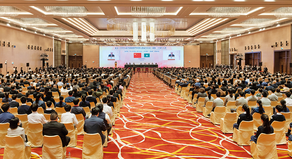 Around 1,000 guests gathered for the ceremony, held at the Forum Macao complex