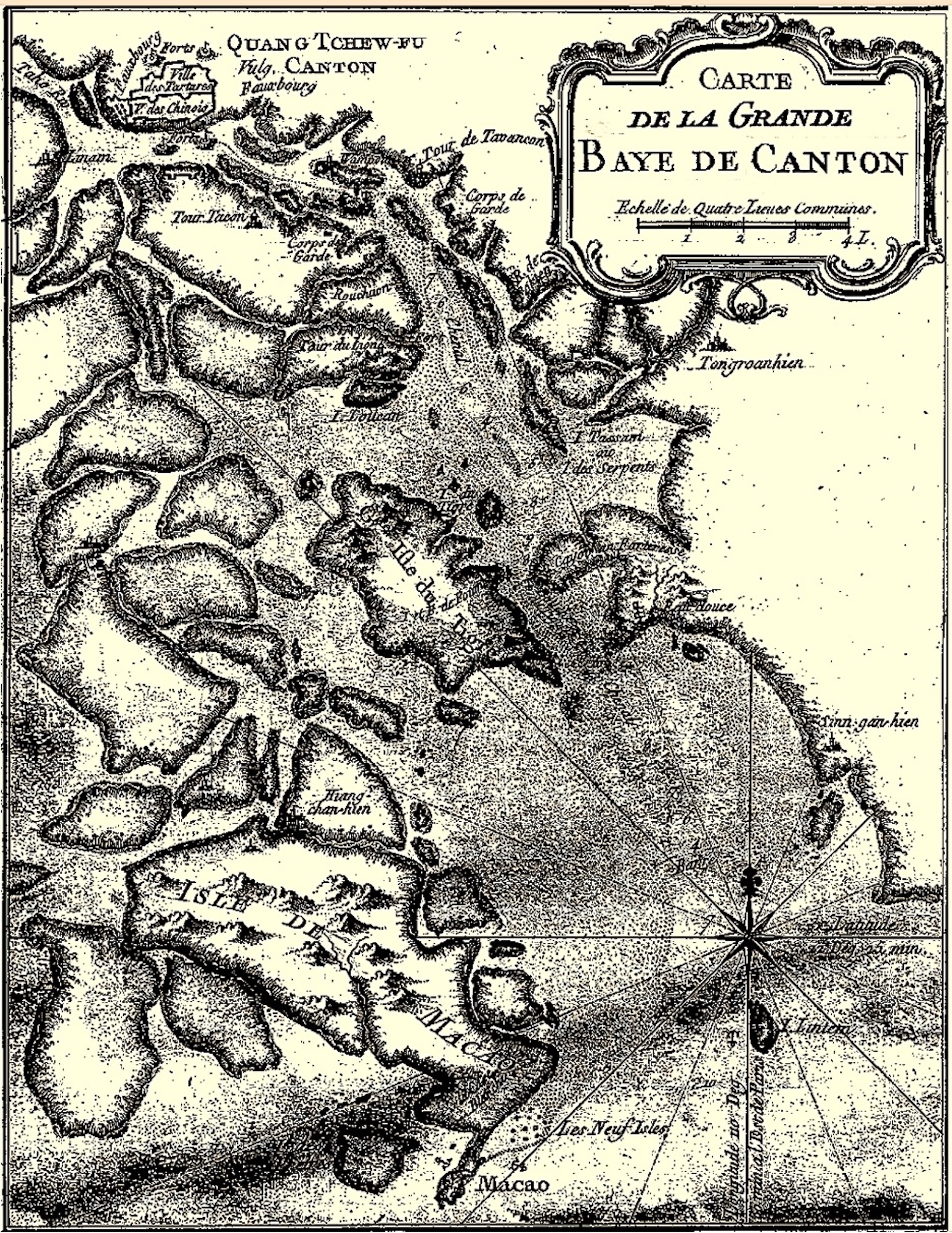 Carte de La Grande Baye de Canton / J.N. Bellin [counterfeit] (c 1748-1752)