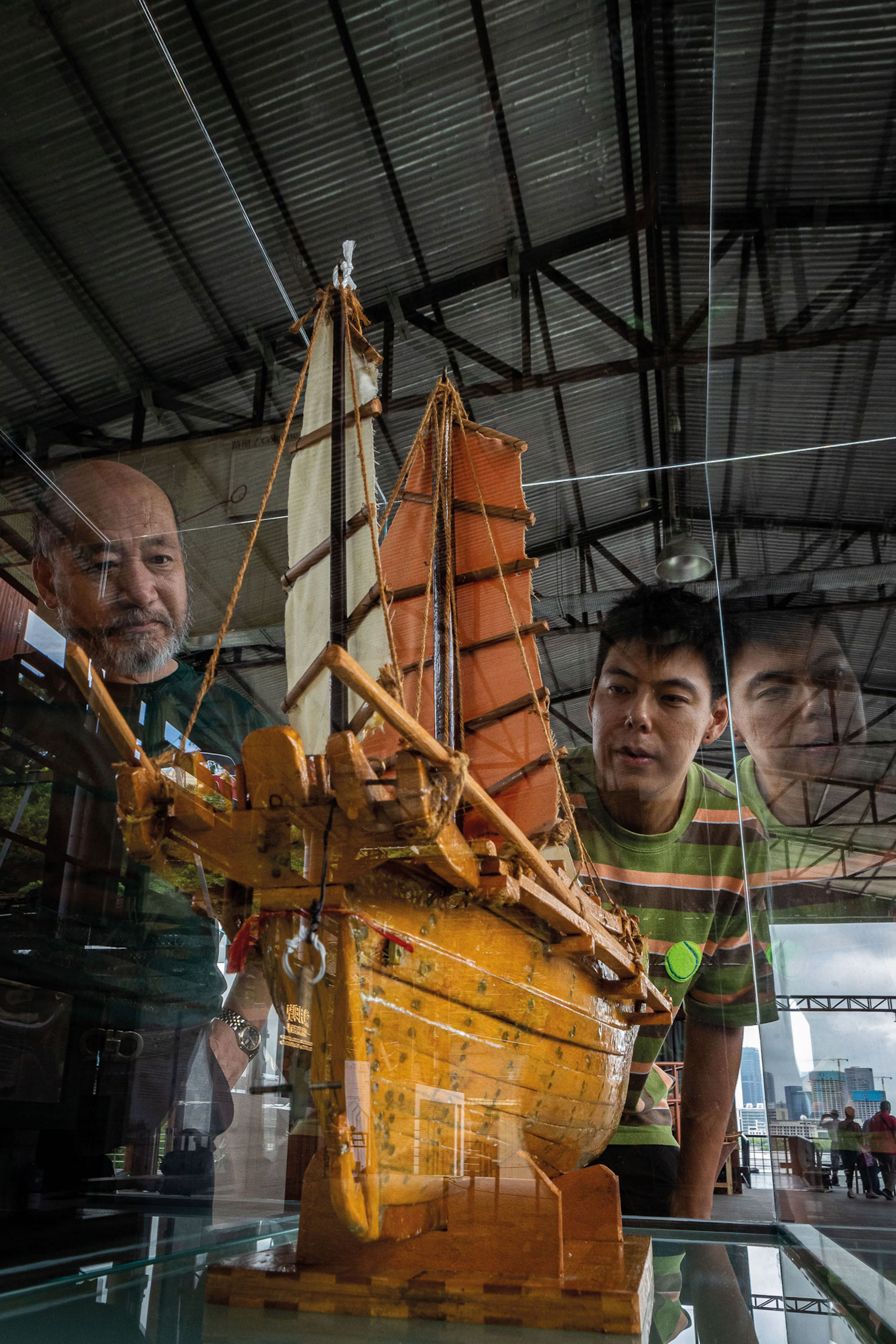 Full-size machinery alongside model ships drive home the size of Lai Chi Vun’s larger boats