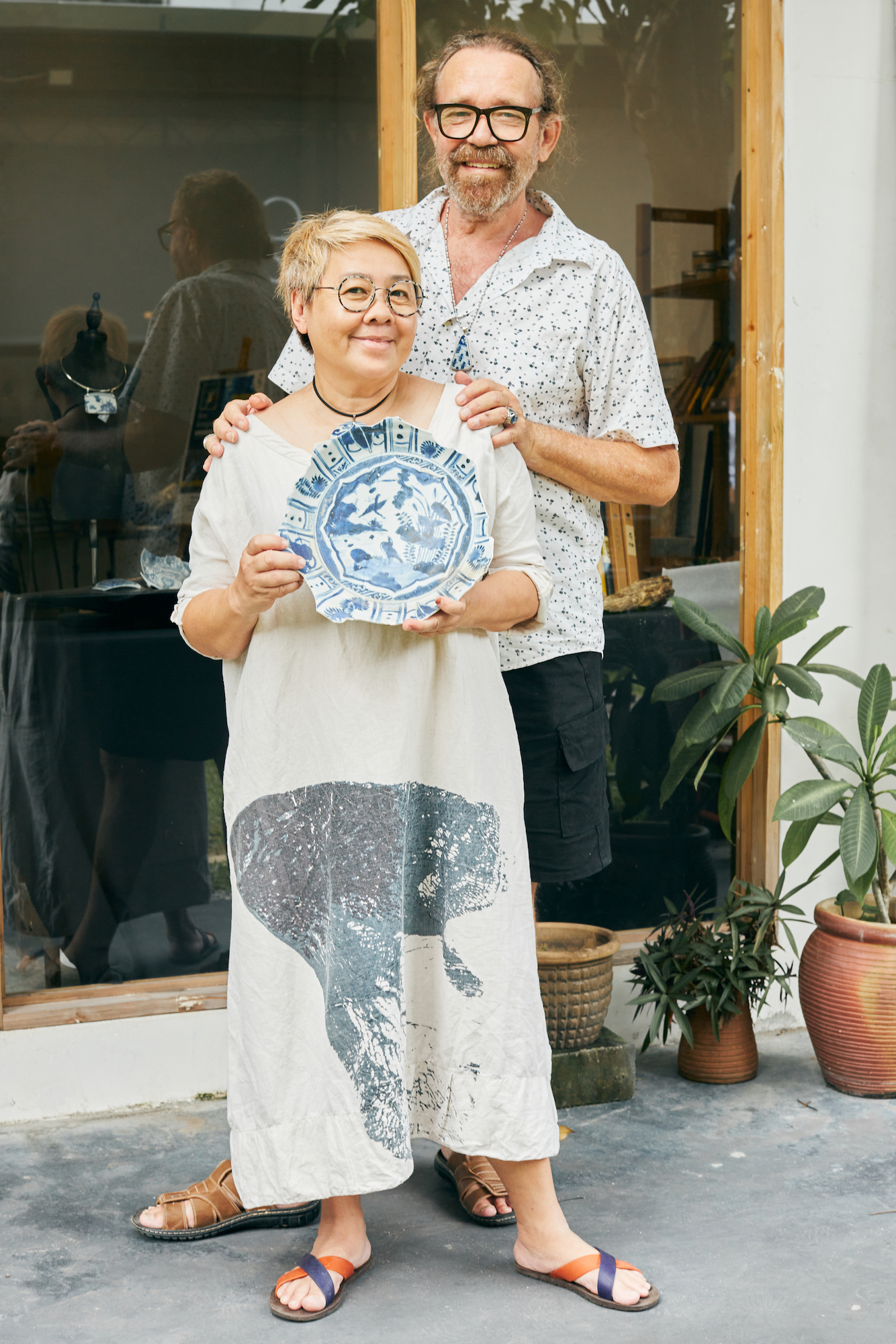 Rongen does his work at the home he shares with Joan Cheong, his wife and business partner, in Malaysia