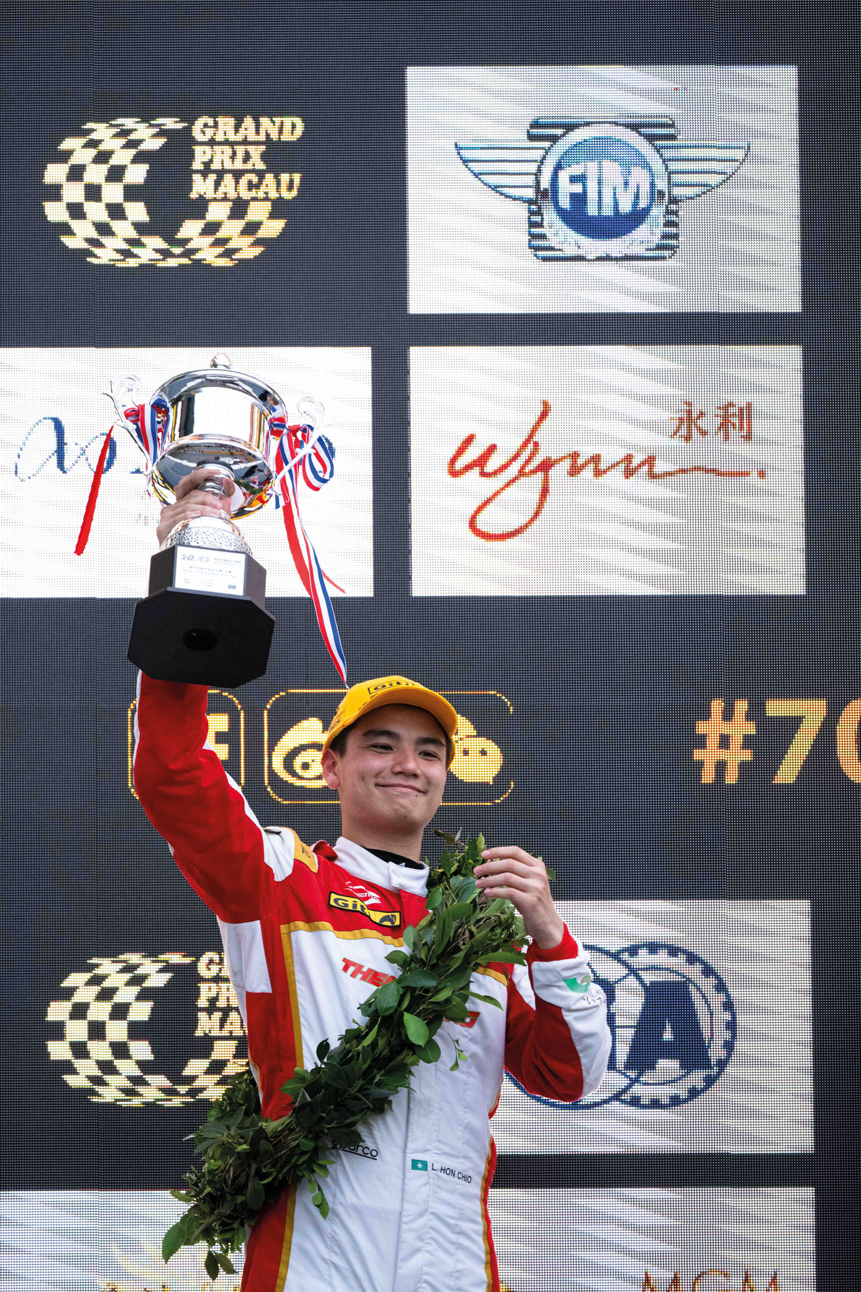 Two-time Macau Formula 4 winner Charles Leong came in second place for his first run out against international drivers
