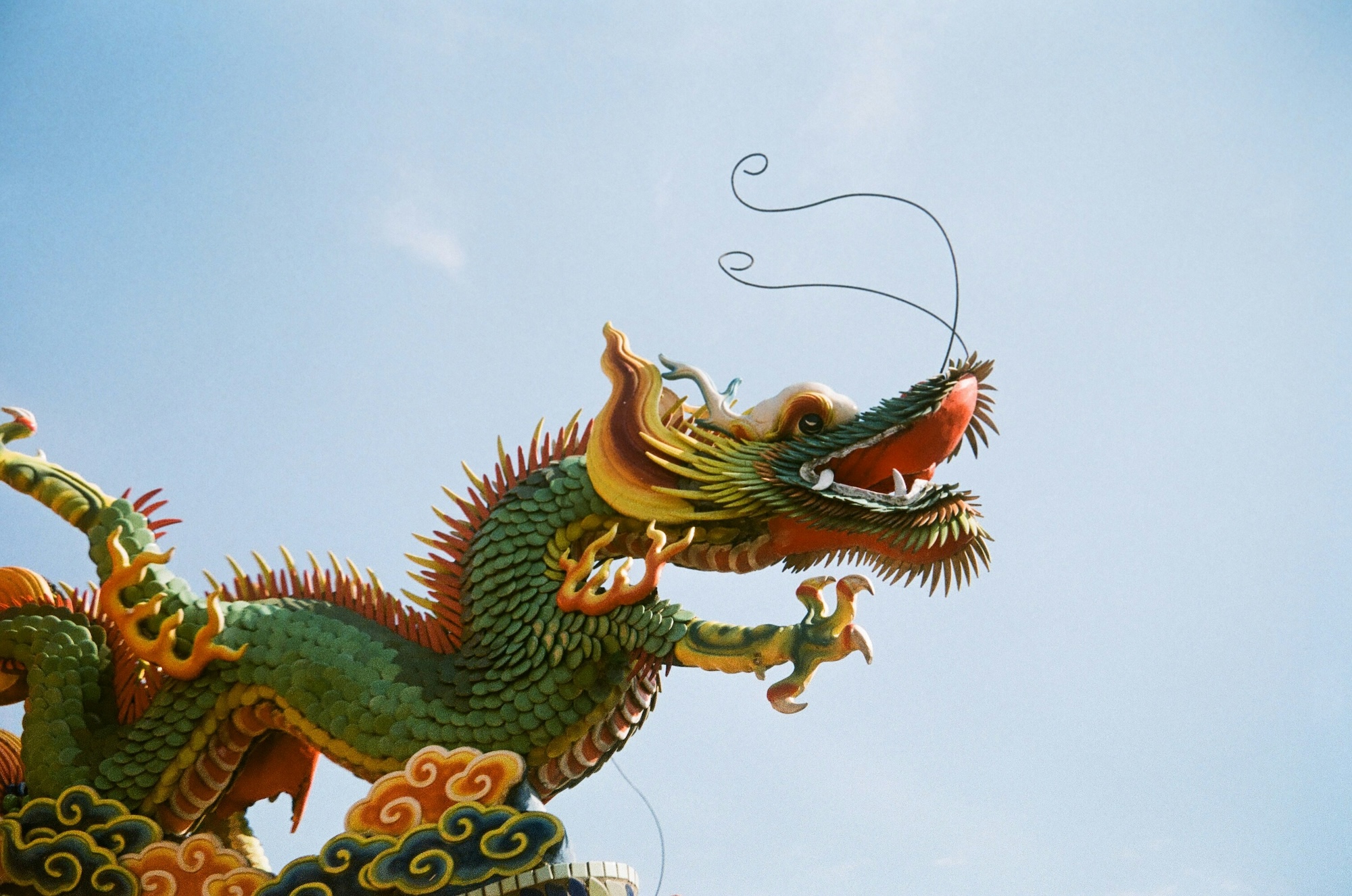 The distinct appearance of Chinese dragons seems to combine elements of familiar creatures like tigers, snakes, eagles and carp