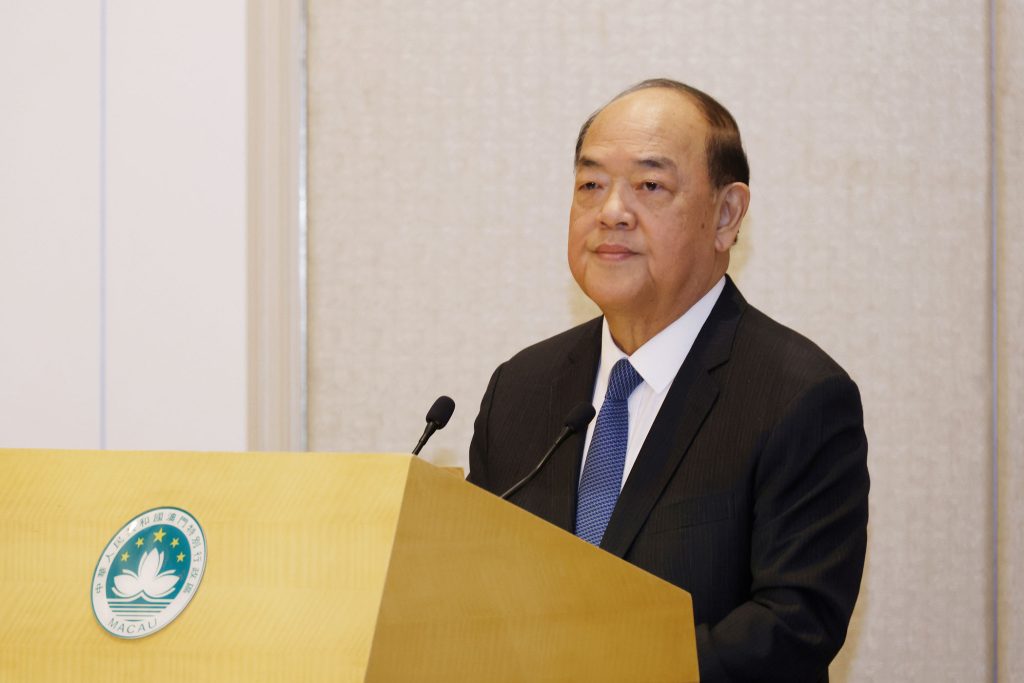 Macao Chief Executive Ho Iat Seng