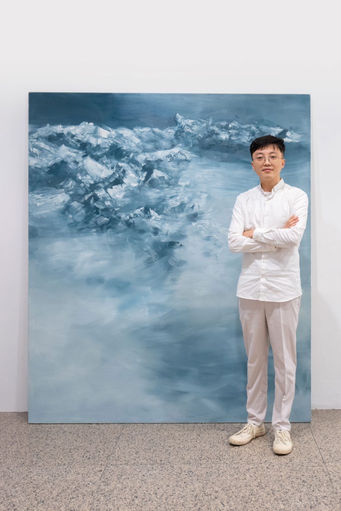 A bird’s-eye view inspired the dynamic clouds of Lai’s White Shades series