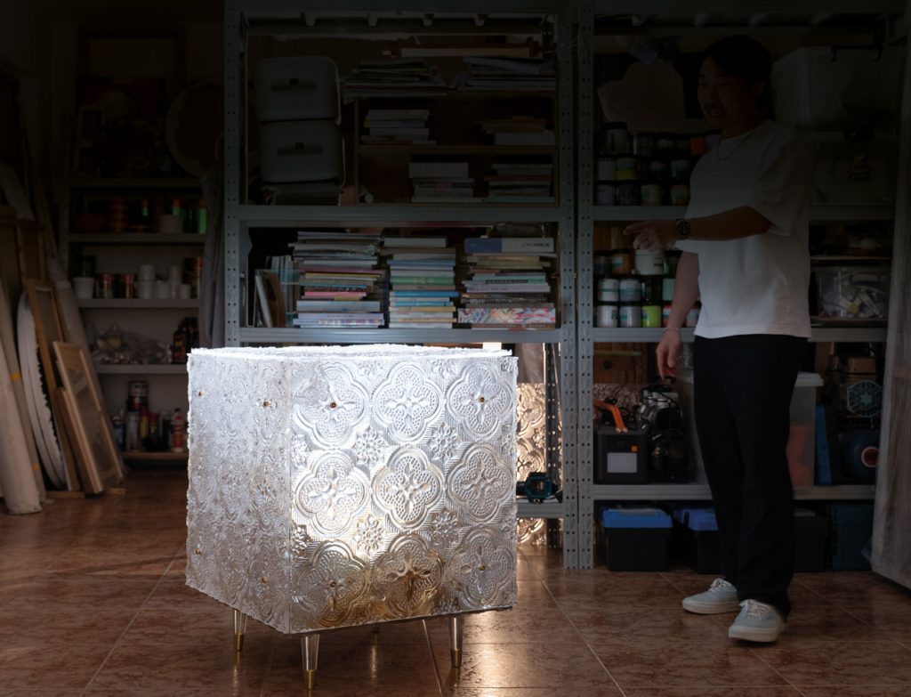 Leong's piece blurs the line between furniture and art