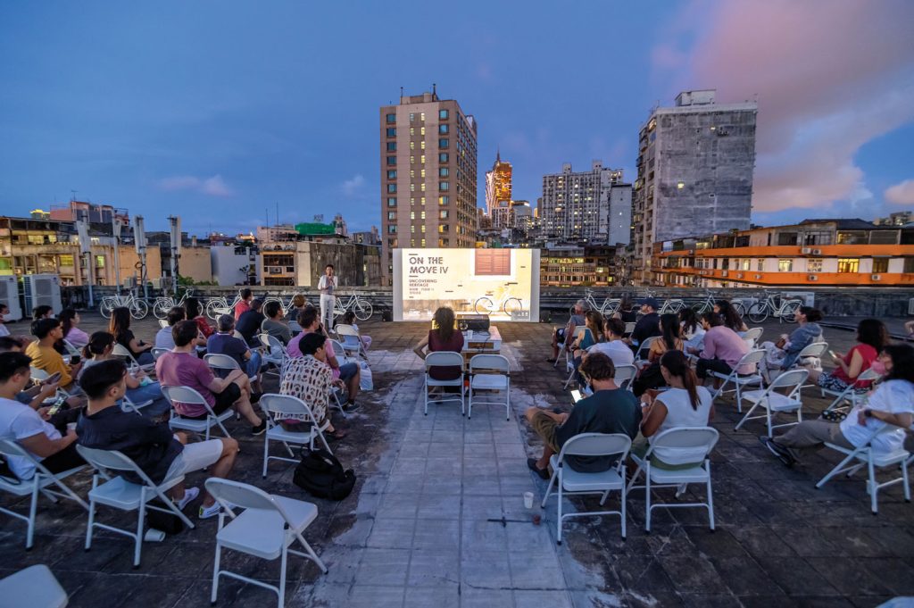 The centre’s rooftop at its Ponte 9 headquarters is the setting for many of the events it hosts