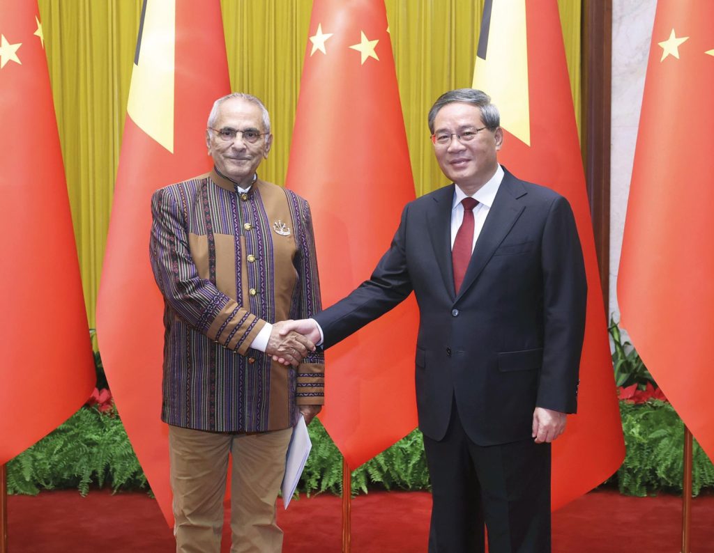 President José Ramos-Horta also met with Chinese Premier Li Qiang during his state visit to China