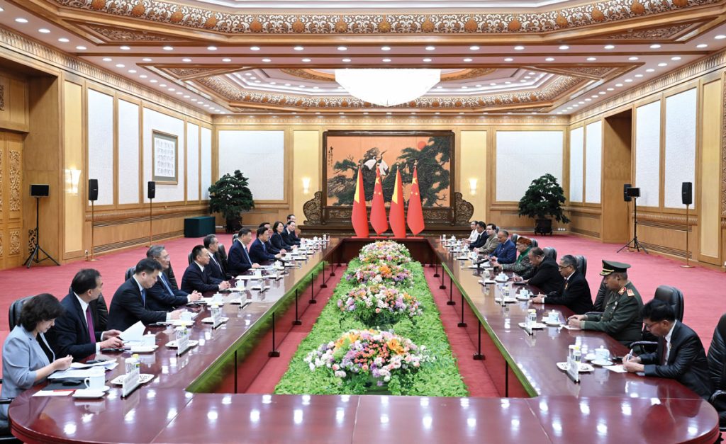 Chinese President Xi Jinping holds talks with President José Ramos-Horta at the Great Hall of the People in Beijing