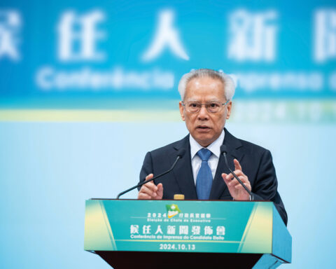Sam Hou Fai on election day
