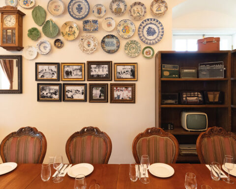 Casa Maquista’s walls display photographs of the building’s past residents