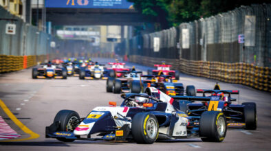 McLaren junior Ugo Ugochukwu leads the pack in Macao’s inaugral Formula Regional race