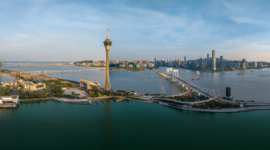 A bird’s eye view from the southern tip of Macao Peninsula shows just how much the city has grown since its return to the motherland