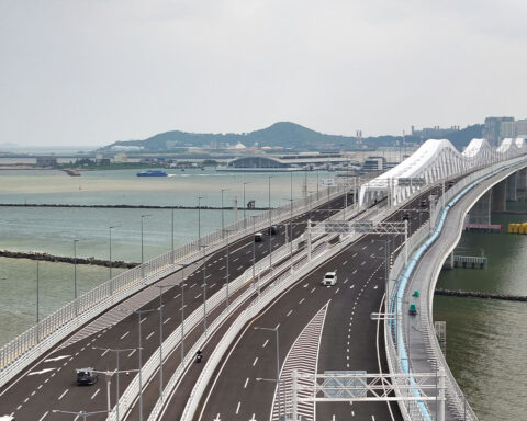 This year saw the completion of the fourth Macao-Taipa crossing, known simply as Macao Bridge