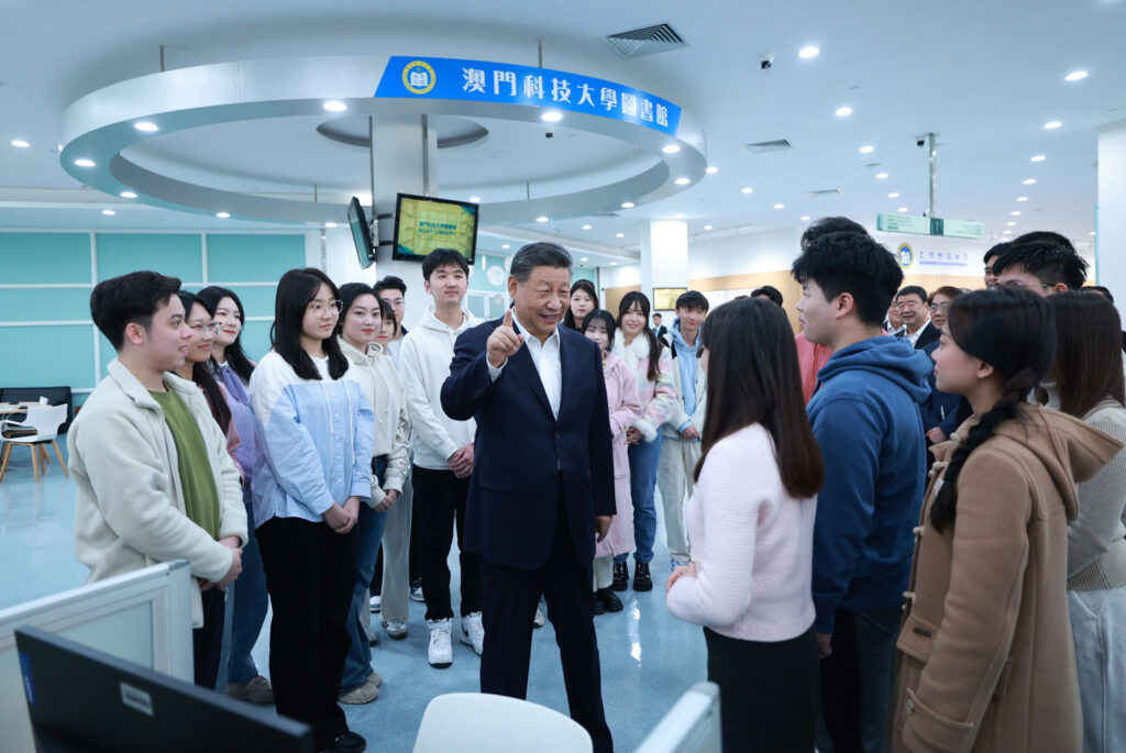 During his three-day stay in the city, the president met with students at MUST