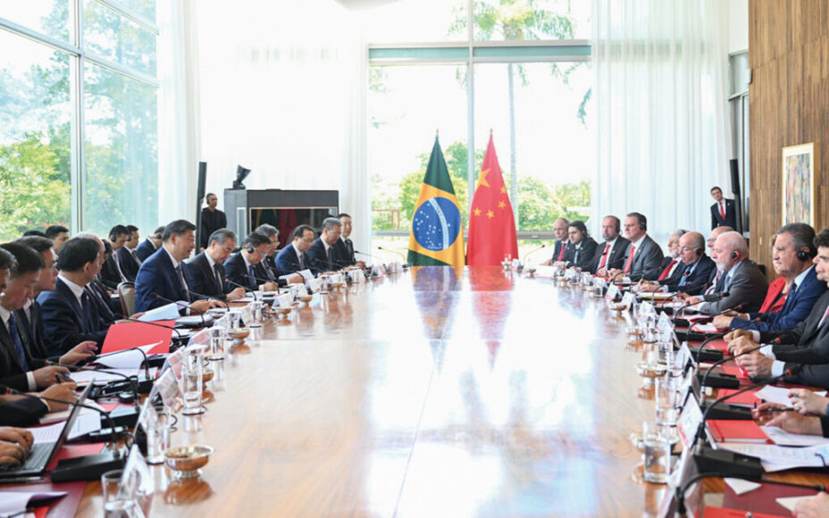 Delegations from China and Brazil meet in Brasília for talks