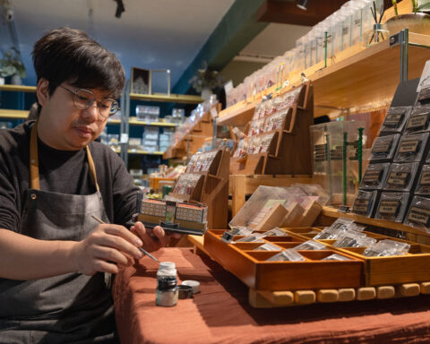Alan Lou takes pride in handcrafting each piece