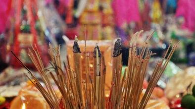 Lighting incense for one’s ancestors is an integral part of Cheng Ming, or the Tomb-sweeping Festival
