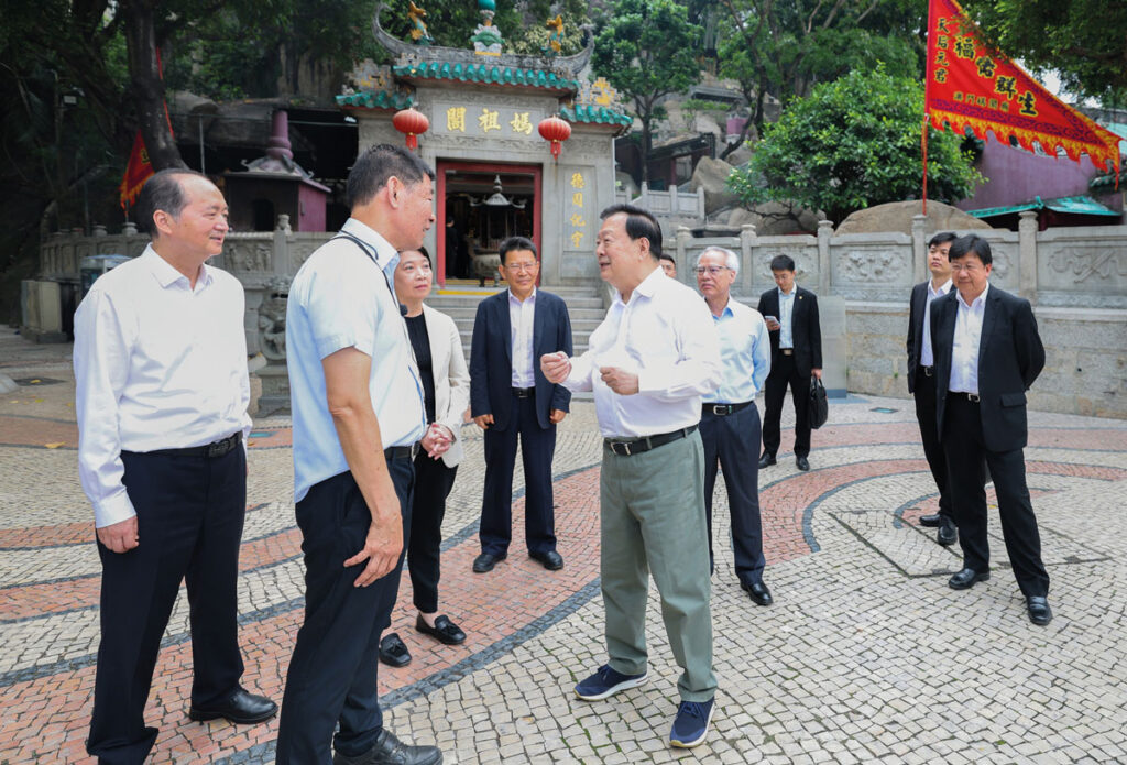 Centuries-old A-Ma Temple was also on the director’s itinerary