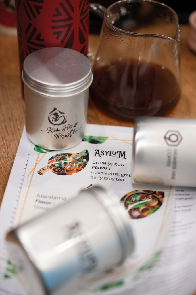 Staff at Asylum Coffee Roasters are eager to help customers learn more about their cups of joe