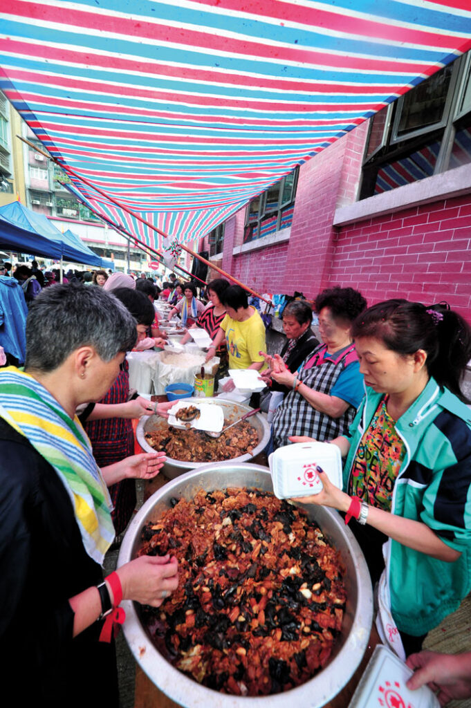 Longevity rice is a festive delicacy in Macao