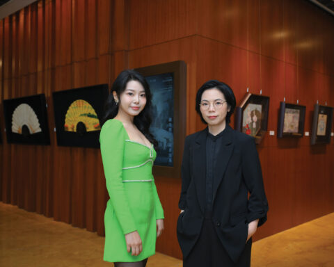 Tsang Tseng Tseng (left) and Leong Kit Man bring the skill and artistry of traditional Chinese ink painting into the modern era