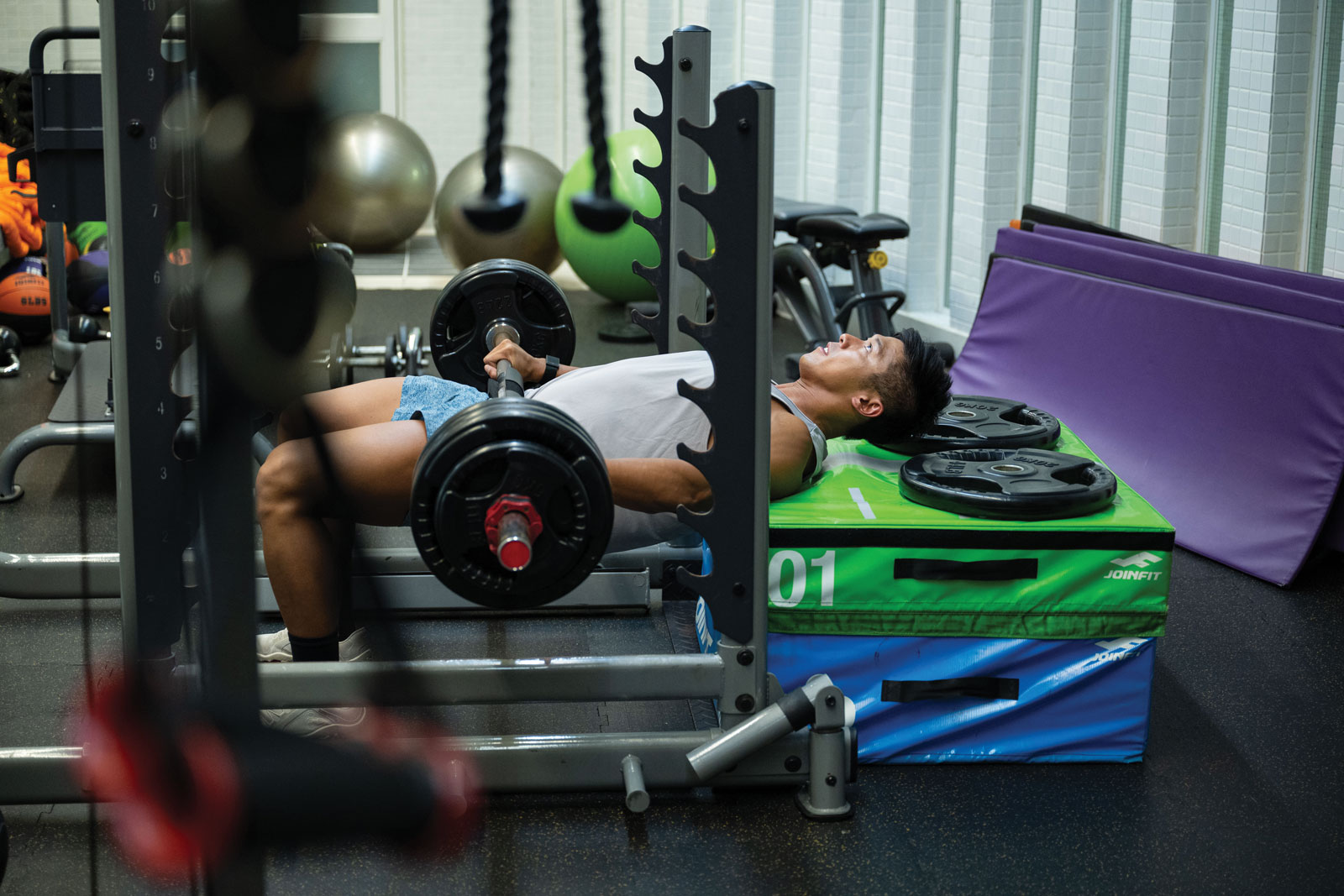 Strength training and conditioning outside the pool helps build muscle and guard against injury