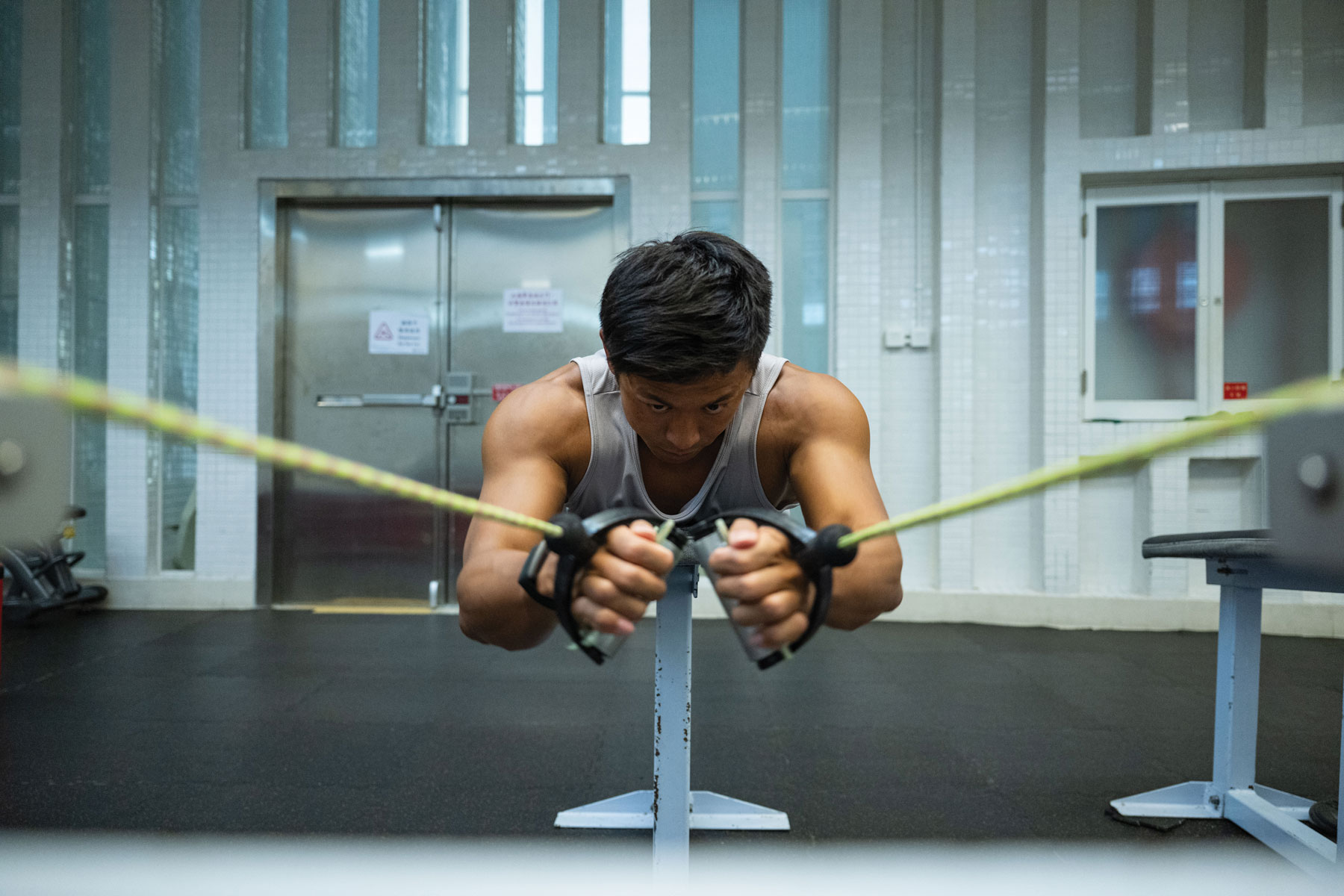 Strong shoulders and arms are key to a powerful breaststroke