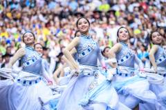 Hou Kong Middle School Dance Team from Macao performs a dance during the youth dance festival parade