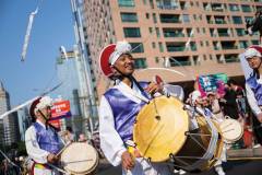 Music is a big part of the event, which dances along to the beat of drummers