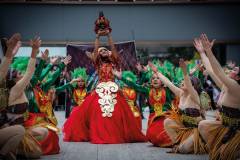 The National Philippine Guardians Incorporated dance troupe concludes its performance at Sinulog