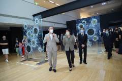 Zhao Zhao introduces his work during a vernissage held at the Macao Museum of Art on 16 September