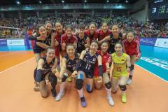 The China team celebrates