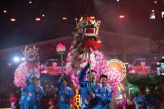 Nighttime festivities at Tap Seac Square featured a wide variety of performers parading in front of eager crowds