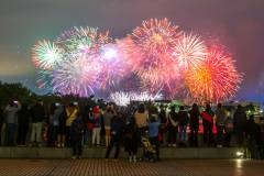 The fireworks show