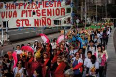 A colourful procession, featuring performers, devotees and members of the Philippine community, is the heart of the Sinulog Festival
