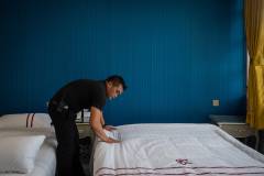 Accommodation options configured with a double bed and a single bed hint at the Grande’s new market: families and groups of cost-conscious travellers, happy to share a room